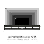 Support mural flottant pour téléviseur Middlebrook Designs