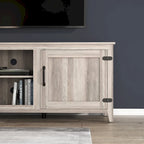 Meuble TV 70.08 avec portes et compartiments de rangement ouverts pour téléviseurs jusqu'à 60 pouces