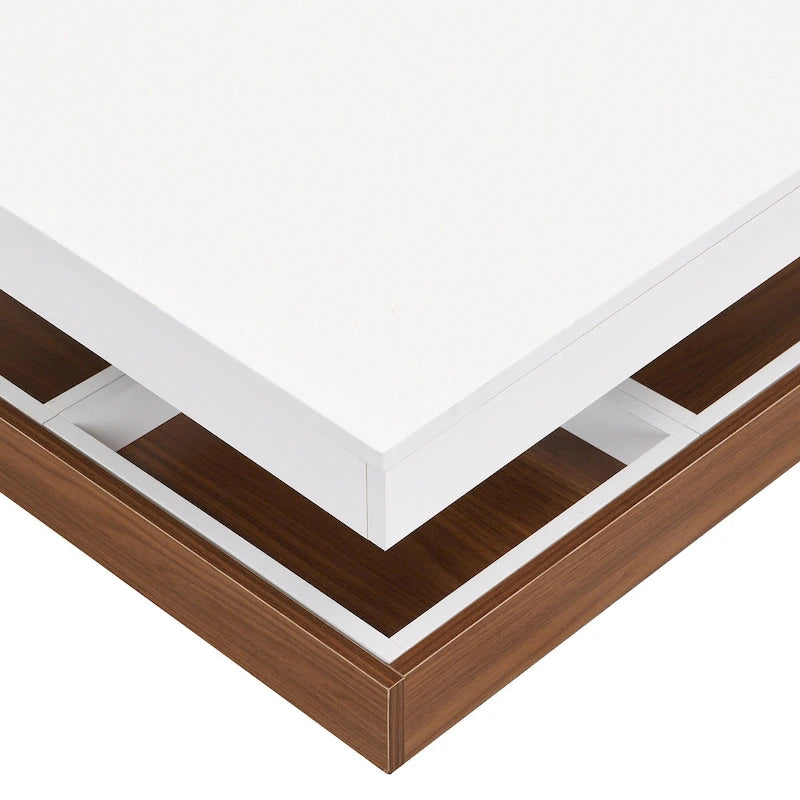 Table basse carrée pivotante moderne