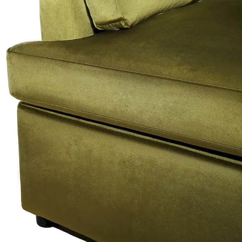 Fauteuil d'appoint 37 pouces avec pieds en plastique et coussins décoratifs