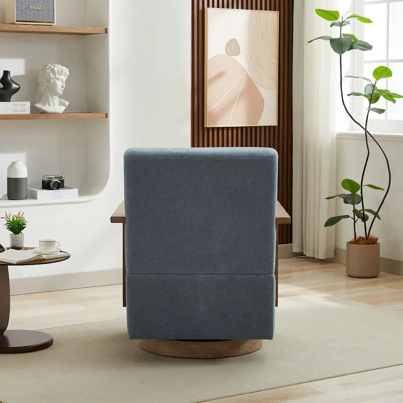 Fauteuil d'appoint pivotant à 360° en lin mélangé 30,31