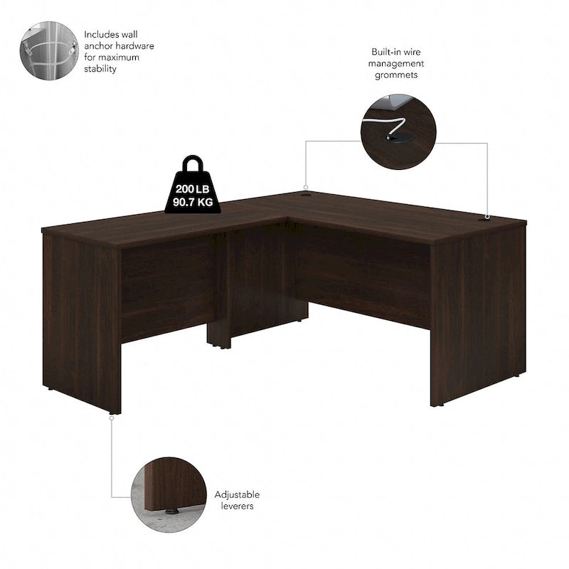 Bureau en L Studio C 60W avec retour 42W de Bush Business Furniture