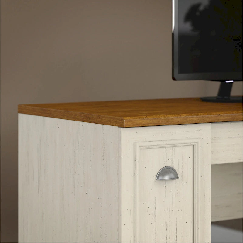 Bureau en L Fairview 60W avec tiroirs et rangements, par Bush Furniture