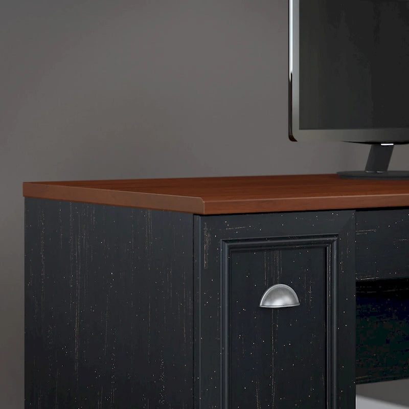Bureau en L Fairview 60W avec tiroirs et rangements, par Bush Furniture