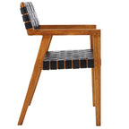 Chaise de salle à manger SAFAVIEH Gerda en cuir tressé - 56 cm (L) x 53 cm (l) x 81 cm (H) - 56 cm (L) x 53 cm (P) x 81 cm (H)