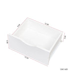 Table de chevet haute à 2 tiroirs avec étagère de rangement