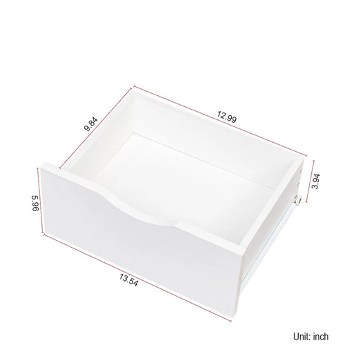 Table de chevet haute à 2 tiroirs avec étagère de rangement