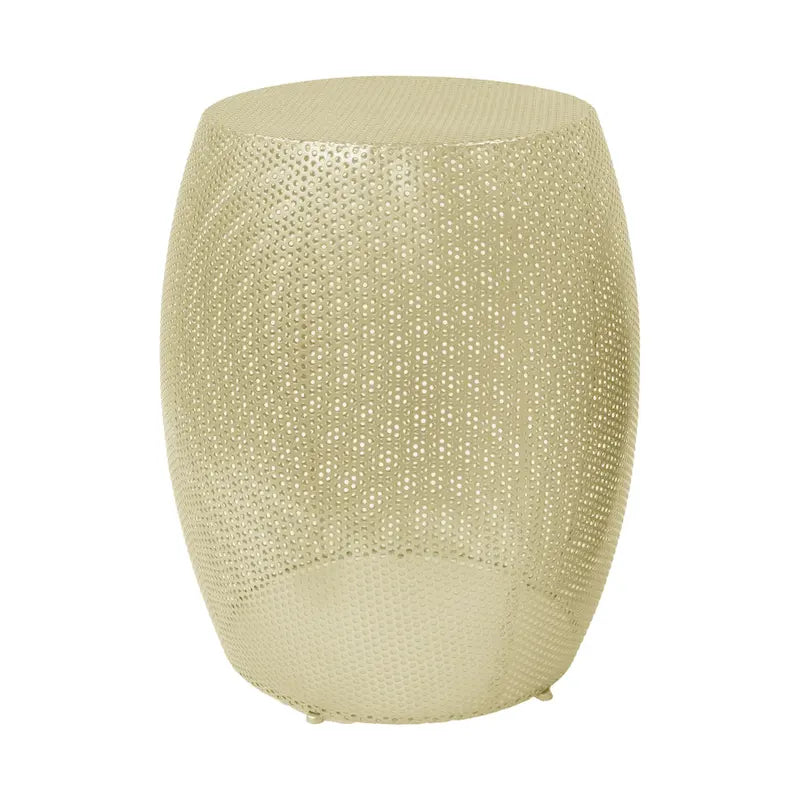 Ensemble de 2 tables d'appoint rondes en métal ajouré Christopher Knight Home - 42 cm (L) x 42 cm (l) x 53 cm (H)