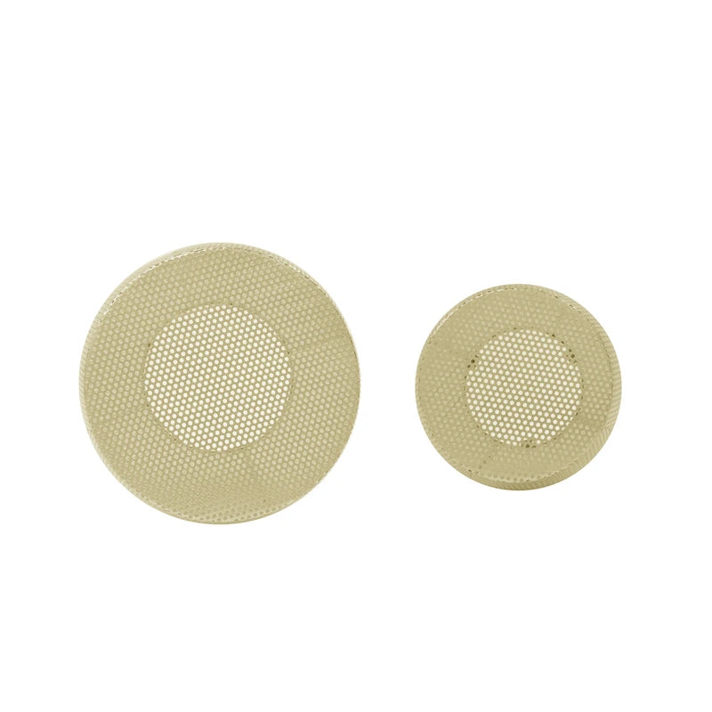 Ensemble de 2 tables d'appoint rondes en métal ajouré Christopher Knight Home - 42 cm (L) x 42 cm (l) x 53 cm (H)