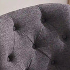 Chaise de bureau pivotante rembourrée, sans accoudoirs, avec roulettes et hauteur réglable, idéale pour étudier à domicile.