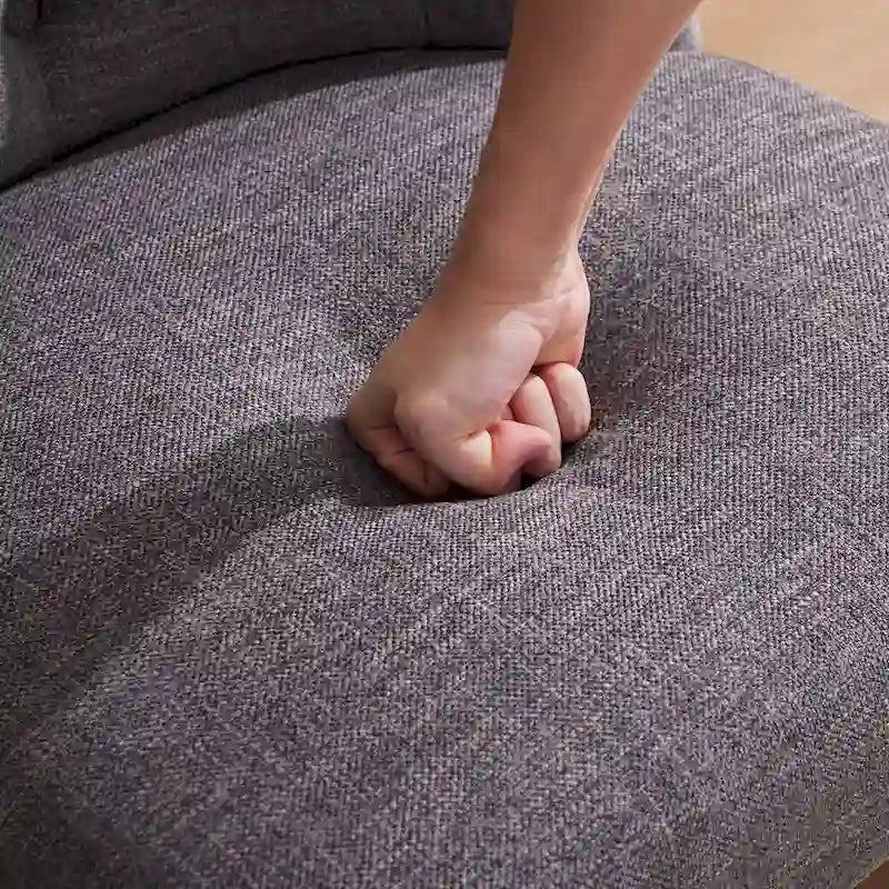 Chaise de bureau pivotante rembourrée, sans accoudoirs, avec roulettes et hauteur réglable, idéale pour étudier à domicile.