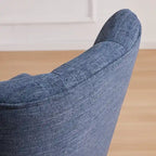 Chaise de bureau pivotante rembourrée, sans accoudoirs, avec roulettes et hauteur réglable, idéale pour étudier à domicile.