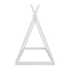 Lit tente Montessori en bois pour deux personnes - Cadre de lit bas en forme de maison pour enfants/adolescents - Conception sans lattes pour chambres de garçons et de filles