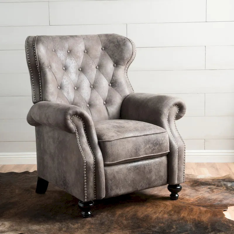 Fauteuil inclinable Roomfitters avec dossier inclinable et accoudoirs arrondis, pour un confort enveloppant
