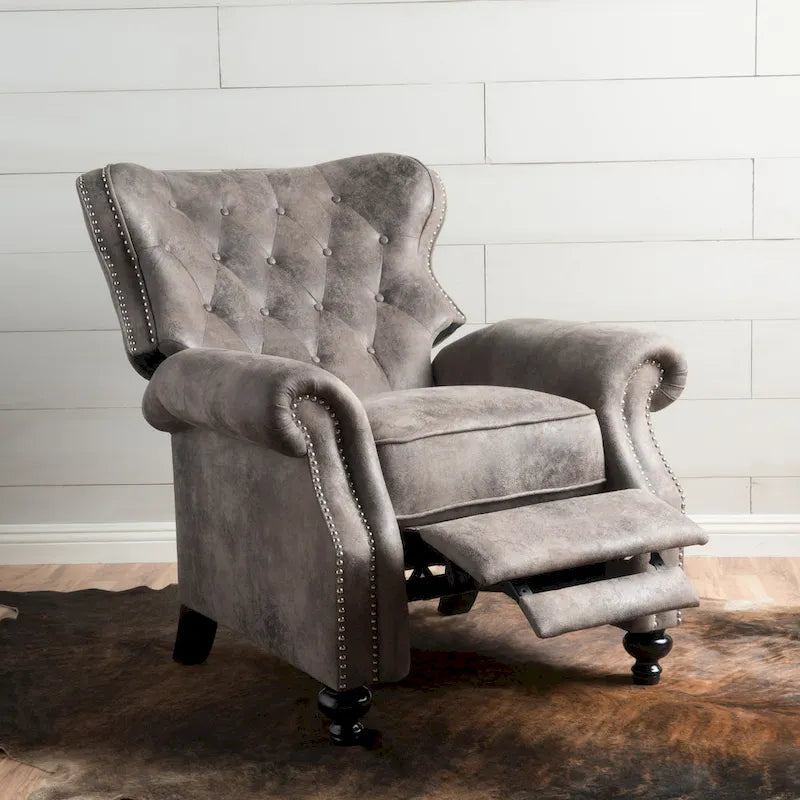 Fauteuil inclinable Roomfitters avec dossier inclinable et accoudoirs arrondis, pour un confort enveloppant