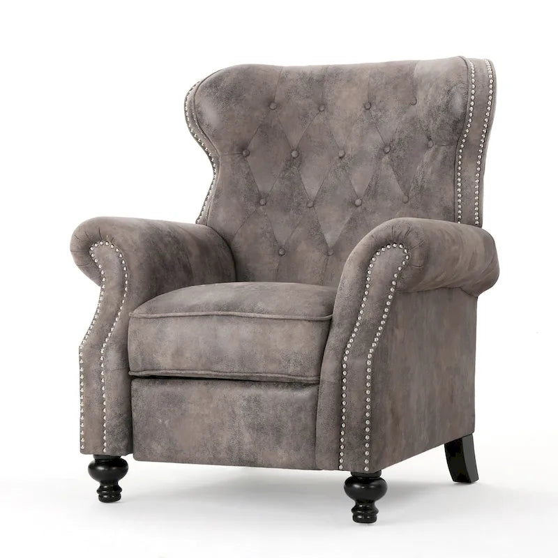 Fauteuil inclinable Roomfitters avec dossier inclinable et accoudoirs arrondis, pour un confort enveloppant