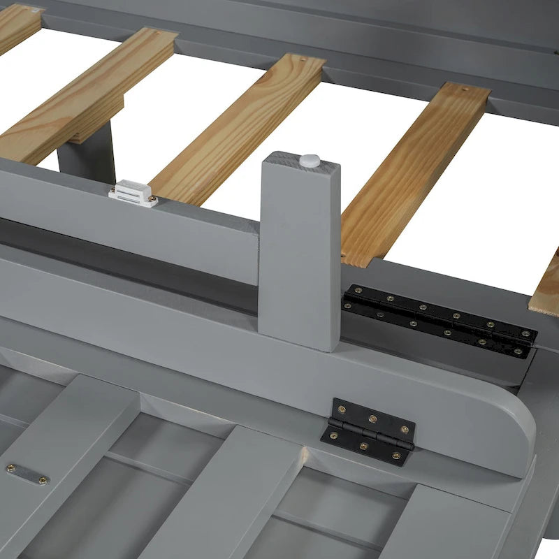 Queen Smart Murphy Bed with Storage Cabinet, Space-Saving Design