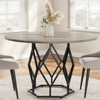 Table de salle à manger ronde de 119 cm (47 pouces) pour salle à manger, salon - Non applicable