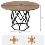 Table de salle à manger ronde de 119 cm (47 pouces) pour salle à manger, salon - Non applicable