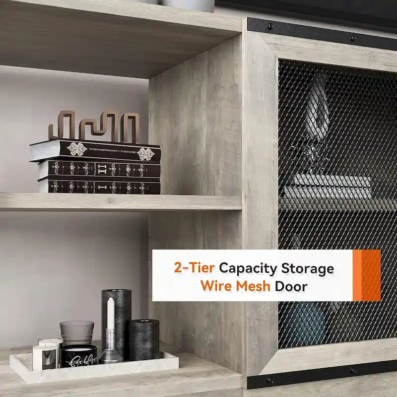 Meuble TV en bois de 65 pouces de long