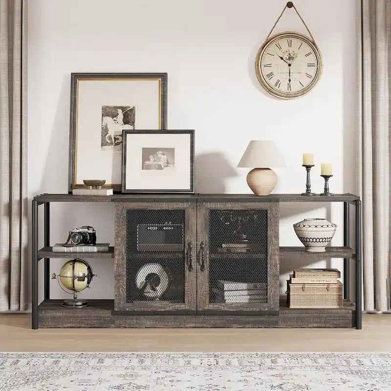 Meuble TV en bois de 65 pouces de long