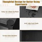 Costway Lot de 2 supports TV réglables avec cubes de rangement pour téléviseurs jusqu'à 55 pouces - Voir les détails