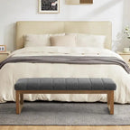 Banc d'entrée rembourré avec étagère à chaussures