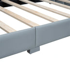 Lit plateforme double rembourré, format Queen et Twin XL, lit de sol/lit de jour en cuir PU pour mère et enfant, idéal pour la chambre à coucher