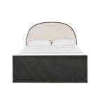 Lit Queen Choteau finition métal gris et finition noire par iNSPIRE Q Modern