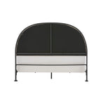 Lit Queen Choteau finition métal gris et finition noire par iNSPIRE Q Modern