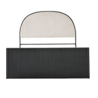 Lit Queen Choteau finition métal gris et finition noire par iNSPIRE Q Modern