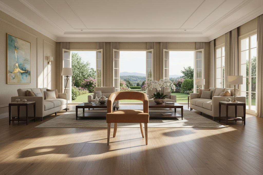 25.79 Wide Modern Barrel Open Back Upholstered Accent Chair