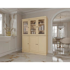 Vitrine Palace Imports 100% bois massif 48,5 avec portes en bois massif, 2 tiroirs et vitres dépolies