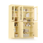 Vitrine Palace Imports 100% bois massif 48,5 avec portes en bois massif, 2 tiroirs et vitres dépolies
