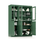 Vitrine Palace Imports 100% bois massif 48,5 avec portes en bois massif, 2 tiroirs et vitres dépolies