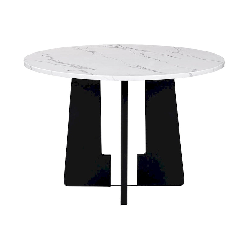 Ensemble table et chaises de cuisine 5 pièces, ensemble table à manger ronde 4 personnes, 4 chaises rembourrées avec pieds en bois d'hévéa