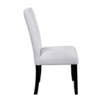 Ensemble table et chaises de cuisine 5 pièces, ensemble table à manger ronde 4 personnes, 4 chaises rembourrées avec pieds en bois d'hévéa