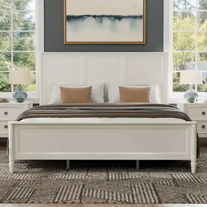 Lit Arlena Classic Modern en bois massif de Furniture of America