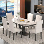 VECELO Upholstered Dining Chairs Set of 6 Parson Classic Upholstered Dining Chair,Modern 37 Parson Chairs