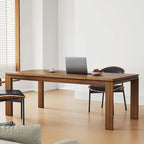 62.99 Inch Mid Century Modern Solid Wood Dining Table for 4-6 People