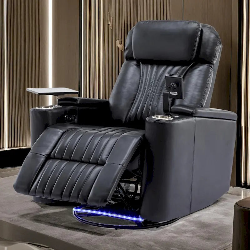 Fauteuil inclinable électrique pivotant multifonctionnel à 270° pour home cinéma