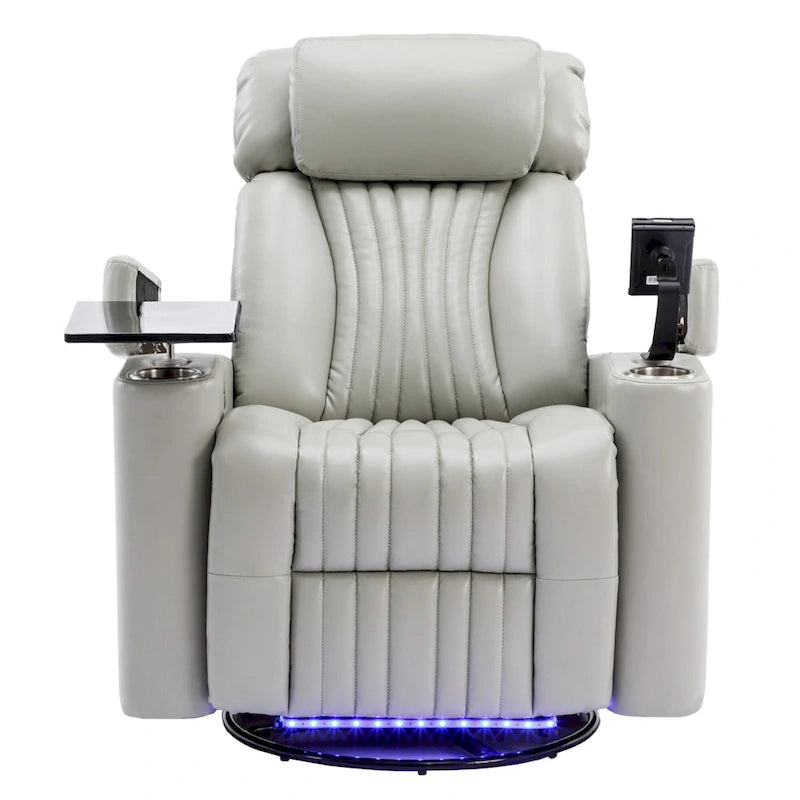 Fauteuil inclinable électrique pivotant multifonctionnel à 270° pour home cinéma