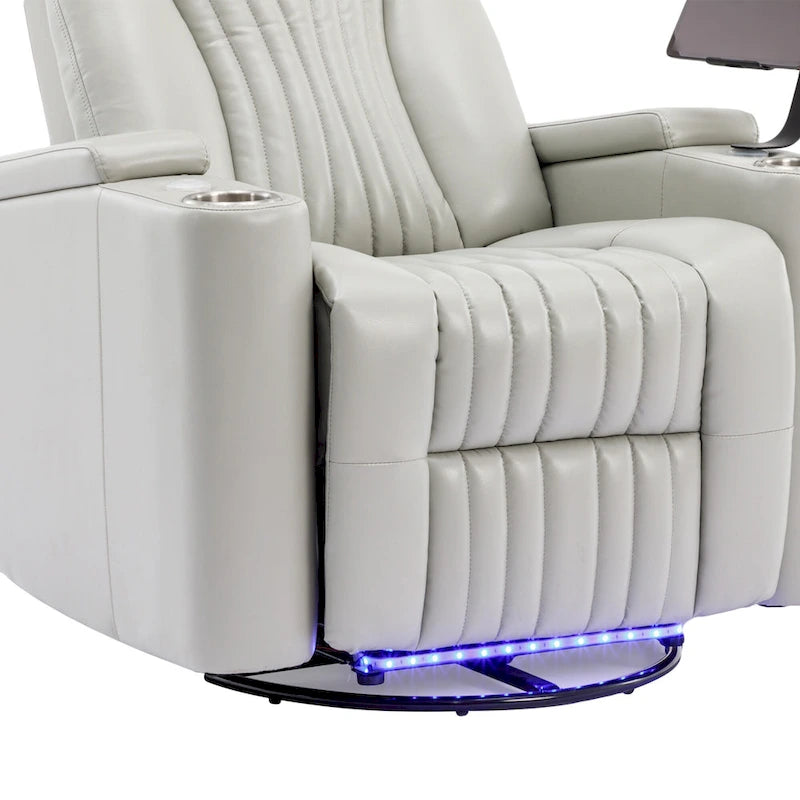 Fauteuil inclinable électrique pivotant multifonctionnel à 270° pour home cinéma