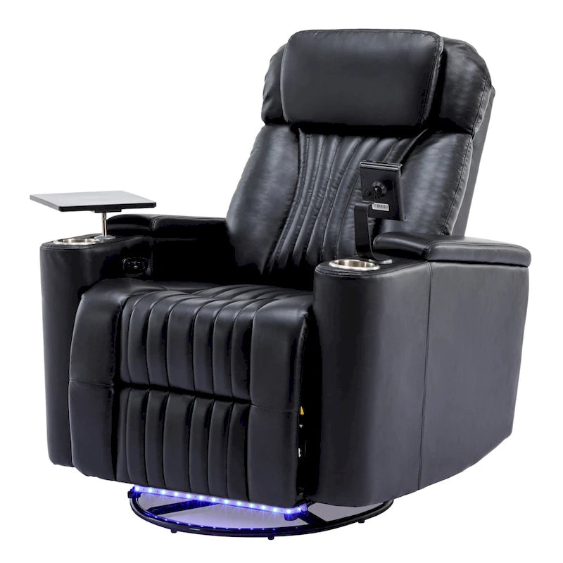 Fauteuil inclinable électrique pivotant multifonctionnel à 270° pour home cinéma