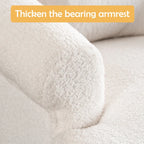 Fauteuil pivotant en velours avec repose-pieds, rotation à 360° et capacité de charge de 136 kg