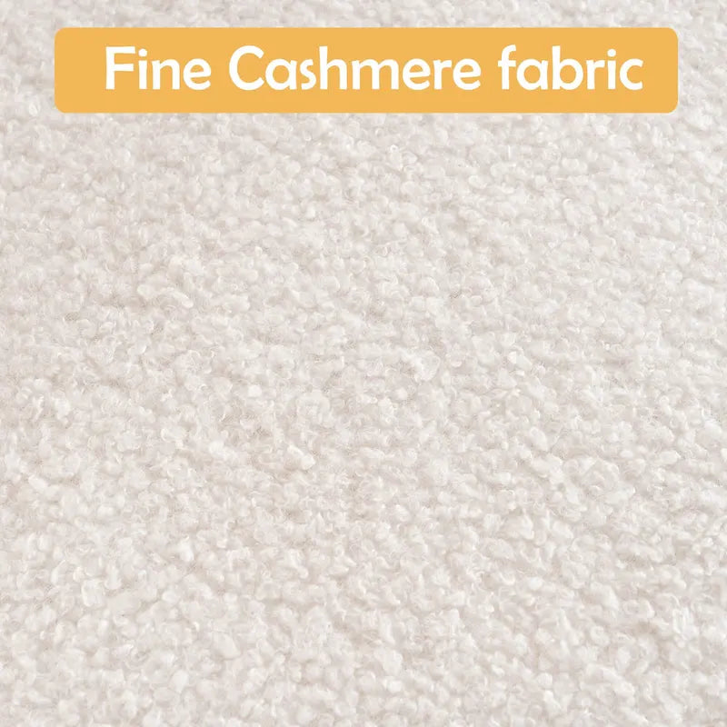 Fauteuil pivotant en velours avec repose-pieds, rotation à 360° et capacité de charge de 136 kg