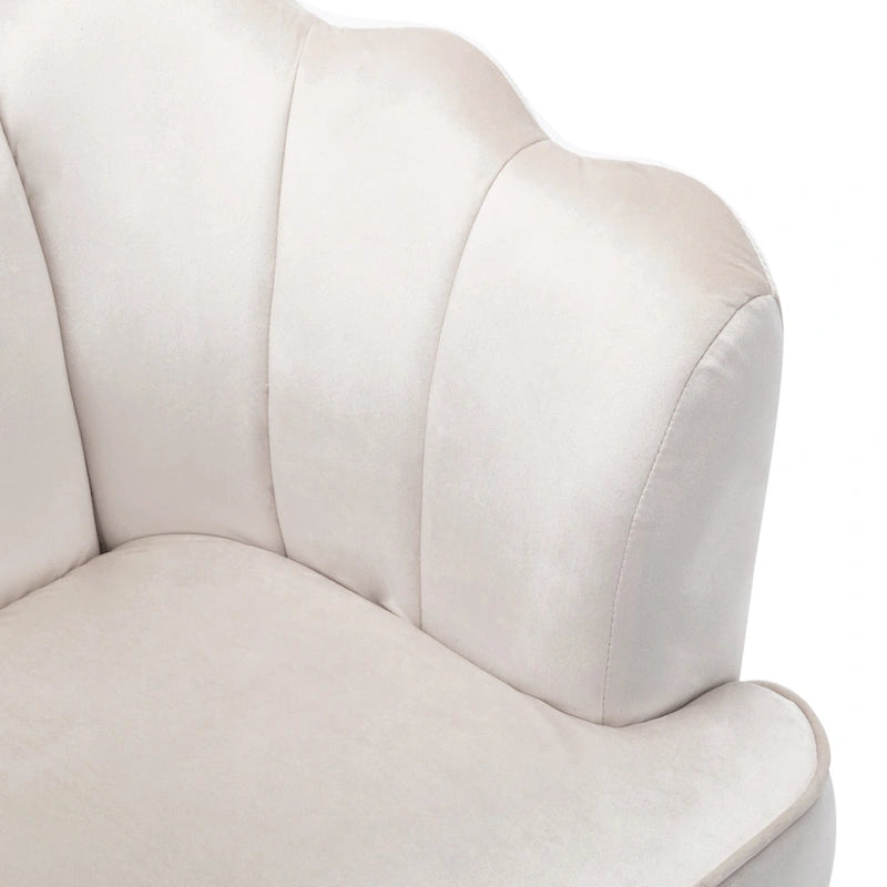 Canapé 3 places en velours à coutures canalisées avec pieds en métal