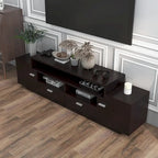 Meuble TV contemporain Peyson de 70 pouces en bois à 2 tiroirs par Furniture of America