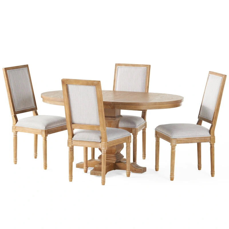 Ensemble de salle à manger Regina en bois par Christopher Knight Home