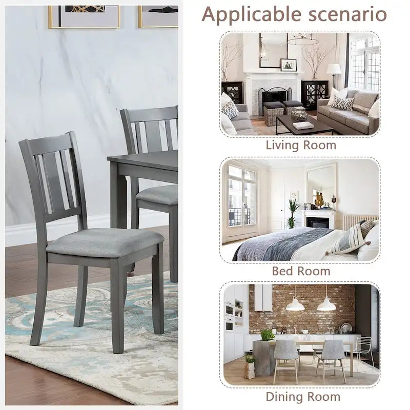 Chaises de salle à manger avec assise rembourrée